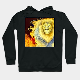 FIERY BLUE LION Hoodie